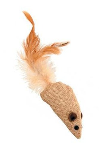 Hračka mačka myš 9cm textil Zolux