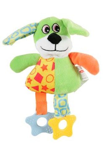 Hračka pes DOG COLOR plyš zelená 22cm Zolux