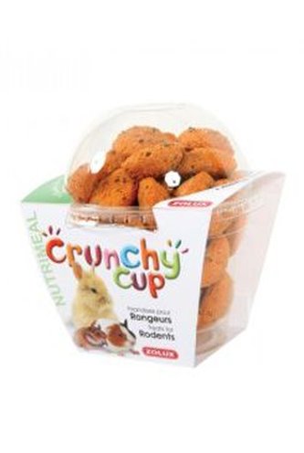 Pochoutka CRUNCHYCUP mrkev/len pro hlod 200gZolux