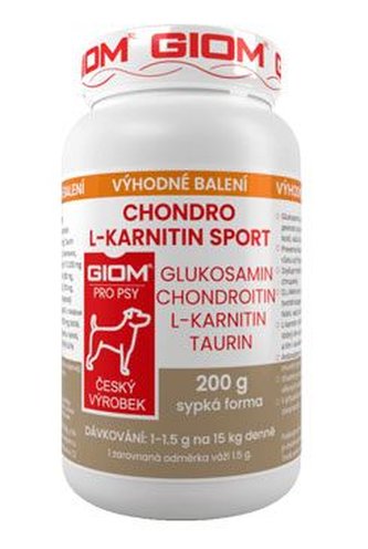 Giom pes Chondro L-karnitin SPORT 200g plv