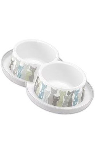 Miska plastová Trendy Maasai double s potiskem 2x350ml