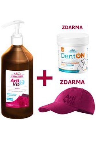 VITAR Veterinae ArtiVit Sirup 1000ml+DentON100g+kšilto