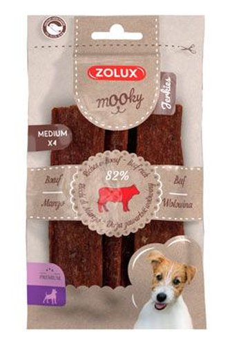 Pochoutka Mooky Premium hovězí M 4ks 110g Zolux