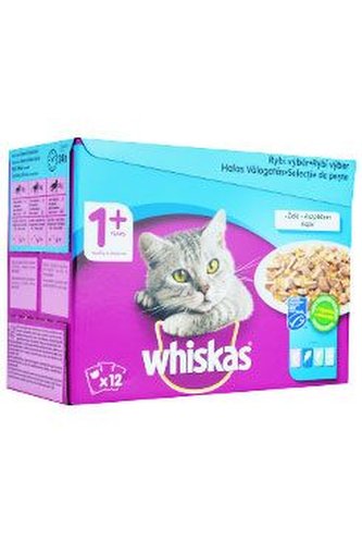 Whiskas vrecko Rybí výber v želé 12x100g