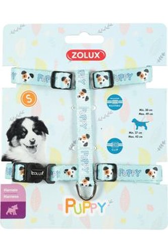 Postroj pes štěně MASCOTTE nastavitelný modrý 8mm Zolu