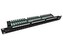 Solarix Patch panel 24 x RJ45 CAT5E UTP s vyvazovací lištou 1U SX24L-5E-UTP-BK-N