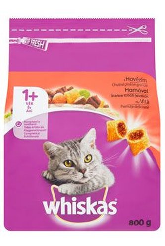 Whiskas Dry s hovězím masem 800g