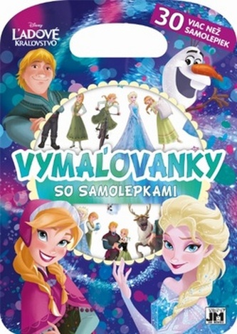 Ľadové kráľovstvo Vymaľovanky so samolepkami
