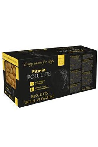 Piškóty FITMIN FOR LIFE pre psov MULTIPACK 6x200g