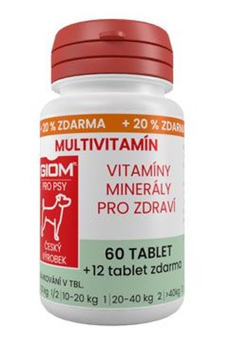 Giom pes Multivitamín 60 tbl + 20 % zdarma