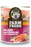 Farm Fresh Dog Salmon&Herring+Cranberries konzer 375g