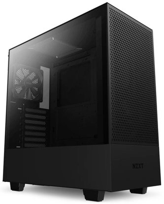 NZXT skříň H510 version 2 / 2x120 mm fan / USB 3.0 / USB-C 3.1 /  průhledná bočnice / Flow Edition černá