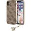 Guess Charms 4G pouzdro iPhone X/XS hnědé