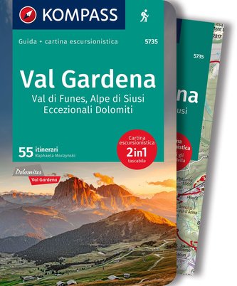 KOMPASS guida escursionistica 5735 Val Gardena, Val di Funes, Alpe di Siusi italienische Ausgabe