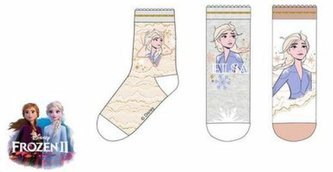 SADA 3 KS PONOŽKY FROZEN - velikost 27-30