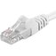 PremiumCord Patch kabel UTP RJ45-RJ45 CAT6 5m bílý