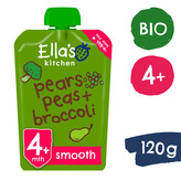 Ella's Kitchen BIO Hruška, hrášek a brokolice (120 g)