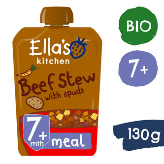 Ella's Kitchen BIO Dušené hovězí maso s bramborami (130 g)