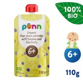 SALVEST Ponn BIO Banán s borůvkou a obilnými vločkami (110 g)