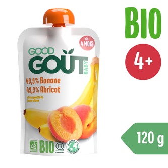 Good Gout BIO Meruňka s banánem (120 g)