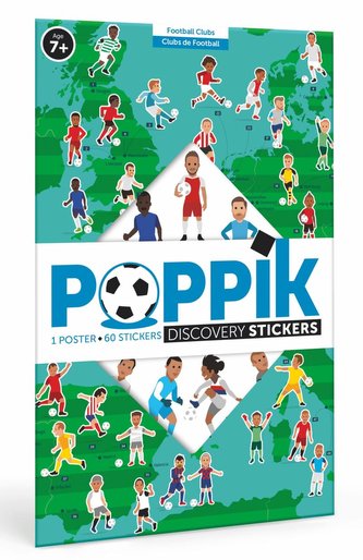 Poppik Samolepkový plakát vzdělávací - Fotbal