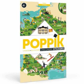 Poppik Samolepkový plakát vzdělávací - Francie
