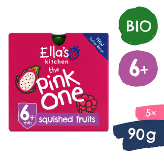 Ella's Kitchen BIO PINK ONE ovocné smoothie s dračím ovocem (5x90 g)
