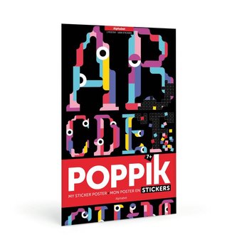 Poppik Samolepkový plakát - Abeceda