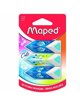 Maped Guma Pyramíd Mini Cute 3 ks