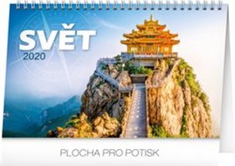 Stolní kalendář Svět 2020, 23,1 × 14,5 cm
