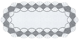 Žakárový ubrus - běhoun TAMARA 60x120 cm bílá/šedá MyBestHome