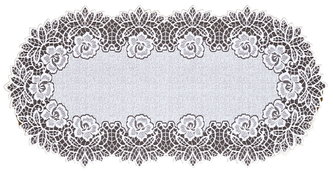 Žakárový obrus - behúň OTTO 60x120 cm biela MyBestHome