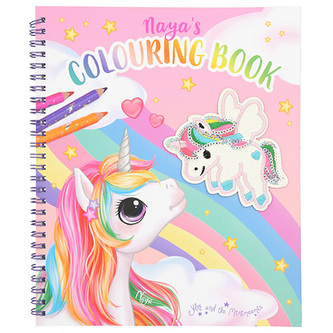 Omalovánka | Naya's COLOURING BOOK, Naya a flirový jednorožec