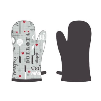 HOME ELEMENTS Kuchyňská chňapka s magnetem 18*32 cm, Dobrou chuť