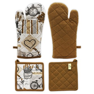 HOME ELEMENTS Chňapka s magnetem a podložka 18*32 + 20*20 cm, Nejlepší babička 2