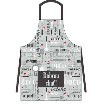 HOME ELEMENTS Kuchyňská zástěra 60*80 cm, Dobrou chuť