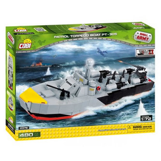 Stavebnice COBI 2376 II World War Torpédoborec PT305, 172/480 kostek Stavebnice COBI 2376 II World War Torpédoborec PT305, 172/480 kostek
