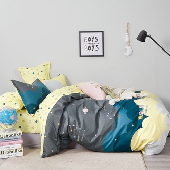 Povlečení BOYS 100% saténová bavlna 1x 140x200 cm, 1x povlak 70x80 cm MyBestHome