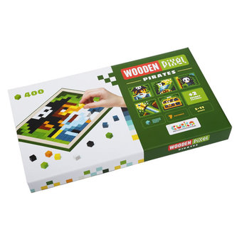 Wooden Pixel: Piráti: drevená mozaika 400 kociek a 7 predlôh