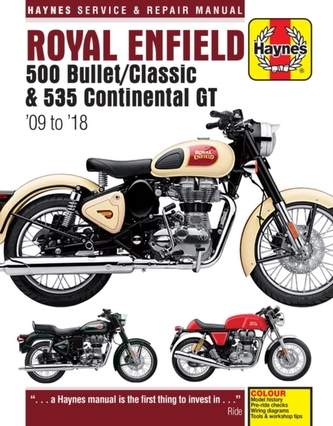 Royal Enfield Bullet and Continental GT Service & Repair Manual (2009 to 2018)