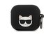 Karl Lagerfeld Choupette Head Silikonové pouzdro pro Airpods 3 černé