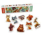 Lesné zvieratká: náučné puzzle 8 zvieratiek: 16 dielikov