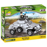 Stavebnice COBI 2366 II World War Obrněné vozidlo Sd Kfz 222/220 kostek+ 1 figurka