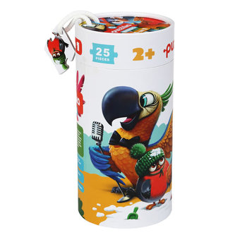 Vtáky 5 v 1: puzzle 5 obrázkov z 25 dielikov