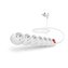 CONNECT IT prodlužovací kabel 230 V, 6 zásuvek, 2 m, s vypínačem (bílý)