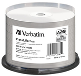 VERBATIM CD-R DataLifePlus 700MB, 52x, silver thermal printable, spindle 50 ks