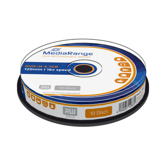 MEDIARANGE DVD+R 4,7GB 16x spindl 10ks
