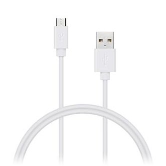 CONNECT IT Wirez micro USB - USB, bílý, 1m