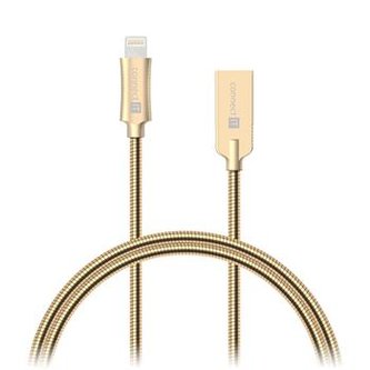 CONNECT IT Wirez Steel Knight Lightning - USB, metallic gold, 1 m
