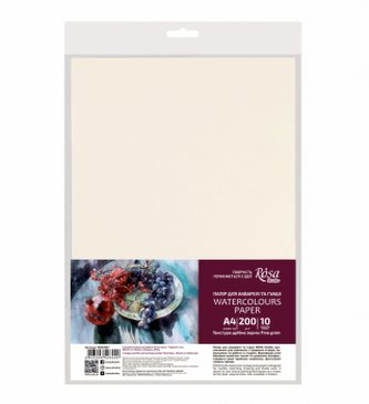 Papiere pre akvarel Rosa A4 200g 10 listov
